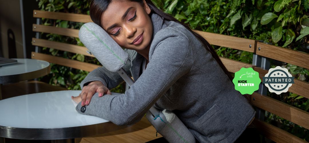 Rest Better with napEazy Travel Pillow anywhere you go - Desk nap